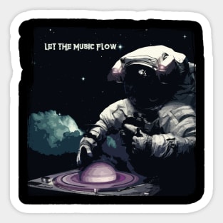 Let the music flow Sticker